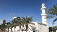 Outside view of the new mosque in Ghar Tha’ilab area in Lusail.
