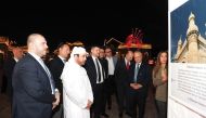 Katara General Manager Prof Dr. Khalid bin Ibrahim Al Sulaiti along with officials and dignitaries at the photo exhibition.