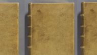 (FILES) This undated image courtesy of the Houghton Library at Harvard University in Cambridge, Massachusetts, shows the front cover of 