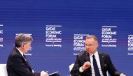 President of the Republic of Poland H E Andrzej Duda In a panel discussion within the Qatar Economic Forum held yesterday. Picture: Qatar News Agency 