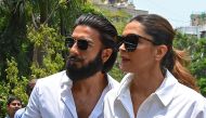 Bollywood actors Ranveer Singh (left) and his wife Deepika Padukone arrive to cast their ballots at a polling station during the fifth phase of voting in India's general election, in Mumbai on May 20, 2024. (Photo by Sujit Jaiswal / AFP)