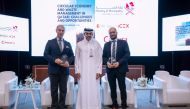 Assistant Undersecretary for Public Services Affairs Eng. Abdullah Ahmed Al Karani and Ambassador of Spain to Qatar H E Javier Carbajosa Sanchez (left) during the event.