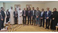 Assistant Undersecretary for Industry Affairs and Business Development at Ministry of Commerce & Industry H E Saleh bin Majid Al Khulaifi; Ambassador of India to Qatar, H E Vipul along with other officials during the meeting.