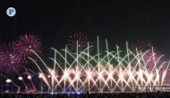 Fireworks light up the sky during celebrations of Eid Al Adha in Doha yesterday. Pictures by: Salim Matramkot / The Peninsula