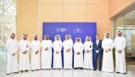 Qatar Post and QFZ officials during the event.