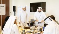 Participants engage in an activity during a training session as part of the programme.