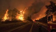 File photo: Firefighters battle wildfires in Canada