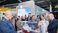 Chief of Staff of the Armed Forces H E Lieutenant General (Pilot) Salem bin Hamad bin Aqeel Al Nabet at International Defence Industry Exhibition in Kielce, Poland.