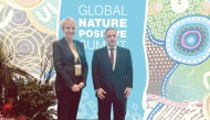 Minister of Environment and Climate Change H E Dr. Abdullah bin Abdulaziz bin Turki Al Subaie with Minister for the Environment and Water of Australia H E Tanya Plibersek.