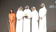 The local Organizing Committee officials receiving an award.