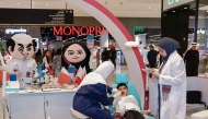 A PHCC team provides dental checkups for children at a mall. 