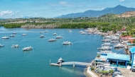 (Files) This file photo taken on April 18, 2024 shows an aerial view of a tourist spot in Puerto Princesa in Palawan. (Photo by Jam Sta Rosa / AFP)

