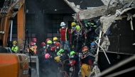 Rescue teams work at the Jet Set nightclub following the collapse of its roof in Santo Domingo on April 9, 2025. Photo by MARTIN BERNETTI / AFP