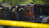 Police investigate the shooter's car at the scene of a shooting near the student union at Florida State University on April 17, 2025 in Tallahassee, Florida. Photo by Miguel J. Rodriguez Carrillo / GETTY IMAGES NORTH AMERICA / Getty Images via AFP