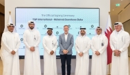Msheireb Properties CEO, Eng. Ali Al Kuwari and others at the signing ceremony.