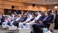 Qatari and Pakistani health officials during the conference.