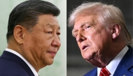 This combination of pictures created on June 05, 2025 shows, L/R, Chinese President Xi Jinping at the Kremlin in Moscow on May 8, 2025 and US President Donald Trump at US Steel - Irvin Works in West Mifflin, Pennsylvania, May 30, 2025.  (Photo by Evgenia Novozhenina and Saul Loeb / AFP)
 