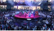 Cultural show at one of the malls in Qatar 