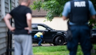 A vehicle belonging to Vance Boelter is towed from the alley behind his home on June 14, 2025 in Minneapolis, Minnesota. Stephen Maturen/Getty Images/AFP 