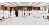 Officials from Qatar Chamber and Al-Ahsa Chamber of Commerce in the Kingdom of Saudi Arabia during the meeting.