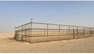 The dismantled unauthorised camp.