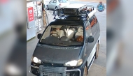 This handout photo taken on June 29, 2025 and released on July 10 by the Western Australian Police Force shows Carolina Wilga in a van outside a general store in the small agricultural community of Beacon, which lies northeast of Perth. Photo by Handout / WESTERN AUSTRALIAN POLICE FORCE / AFP