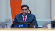 Secretary-General of National Planning Council H E Dr. Abdulaziz bin Nasser bin Mubarak Al Khalifa addressing the event.