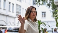 Philippine Vice President Sara Duterte arrives to file her counter affidavit in response to the National Bureau of Investigation (NBI) complaint over her alleged threat to Philippine President Ferdinand Marcos Jr, at the Department of Justice in Manila on May 9, 2025. Photo by Jam STA ROSA / AFP