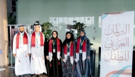  The students in a group photograph during the event.