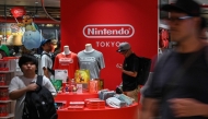 Customers visit a Nintendo store in central Tokyo on August 1, 2025. Photo by Richard A. Brooks / AFP