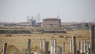 A view of the area where the construction of a nuclear power plant is planned near in the village of Ulken, located on the shores of Lake Balkhash, about 400 kilometers north of Almaty, on September 21, 2024. Photo by Ruslan PRYANIKOV / AFP