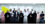  Al Jazeera Media Institute staff with the awards.