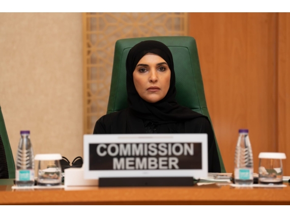 NHRC Chairperson H E Maryam bint Abdullah Al Attiyah attending the IPHRC session in Jeddah, Saudi Arabia. 