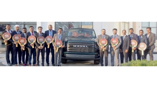 Rawabi officials during the celebration.