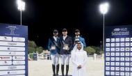 The podium winners of Diamond Tour were crowned by Manager of Qatar Equestrian Team Fahad Rashid Al Amri. 