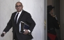 France's Interior Minister Laurent Nunez leaves the weekly meeting of the new cabinet at the Elysee presidential Palace in Paris on October 14, 2025. Photo by JULIEN DE ROSA / AFP