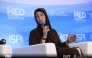 UAE's Minister of State for International Cooperation H E Reem Al Hashimy speaking at the Mediterranean Dialogues Conference in Italy. 