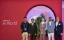 The delegation members attending the conference in the US
