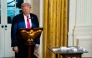 US President Donald Trump delivers remarks in the White House. (Photo by Demetrius Freeman/The Washington Post)
