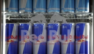 This photograph shows Red Bull drink cans at the Red Bull Formula One team motorhome, in Hockenheim, on July 18, 2008. Photo by Guillaume BAPTISTE / AFP