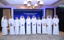 Minister of Justice and Minister of State for Cabinet Affairs H E Ibrahim bin Ali bin Issa Al Hassan Al Mohannadi, President of the National Cyber Security Agency H E  Engineer Abdulrahman bin Ali Al Farahid Al Malki with other officials during the event.