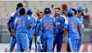 India A players celebrate. PIC: ACC