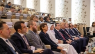 Minister of State for Foreign Trade Affairs H E Dr. Ahmed bin Mohammed Al-Sayed, Dean of the College of Law at HBKU Dr. Susan L Karamanian along with other officials during the event.