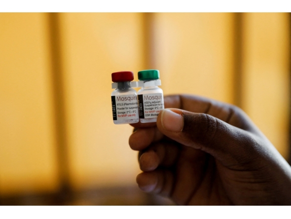 File photo: A nurse holds malaria vaccine vials. (REUTERS/Baz Ratner)