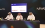 President of CRA Engineer Ahmad bin Abdulla AlMuslemani; Chief Executive Officer of Ooredoo Qatar Sheikh Ali bin Jabor bin Mohammad Al Thani and Chief Executive Officer at Vodafone Qatar Sheikh Hamad Abdulla Jassim Al Thani during signing of the Letter of Intent.  
