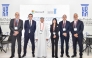 UDST President Dr. Salem Al-Naemi with Microsoft Qatar and university officials.