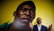 Neymar Santos SR, father of Brazilian forward Neymar Jr and owner of NR Sports, gestures to the media at the announcement of the acquisition of late Brazilian football legend Pele brand at the Pele Museum, in Santos, Sao Paulo, Brazil on November 25, 2025. (Photo by Miguel SCHINCARIOL / AFP)