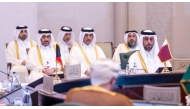 Minister of Municipality H E Abdullah bin Hamad bin Abdullah Al Attiyah with other officials during the meeting of GCC Agricultural Cooperation and Food Security Committee.