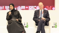 Assistant Undersecretary for Digital Industry Affairs at the Ministry of Communications and Information Technology, H E Reem Al Mansoori and CEO of Fira Barcelona International, Ricard Zapatero during the session.