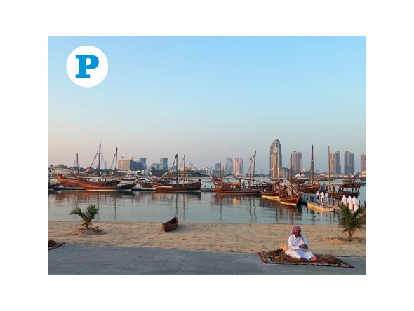 Dhow cruises at Katara’s southern beach as the Traditional Dhow Festival kicked off on November 27, 2025. ( All Photos by Mahmoud Elmazaty / The Peninsula.)